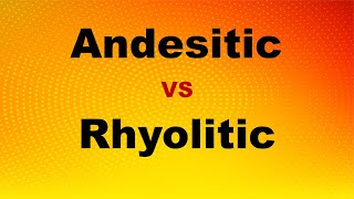 Andesitic VS Rhyolitic Magma [upl. by Rob]