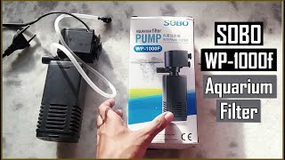 SOBO WP 1000F Aquarium Internal Filter Unboxing amp Review [upl. by Polloch]