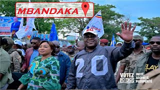 EN DIRECT DE MBANDAKAFELIX TSHISEKEDI TRES ATTENDU POUR SA VISITE A L EQUATEURCANDIDAT NUMERO 20 [upl. by Akenat]