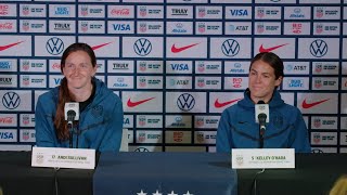 WORLD CUP TRAINING CAMP MEDIA AVAILABILITY Kelley OHara amp Andi Sullivan  July 18 2023 [upl. by Jaymie833]