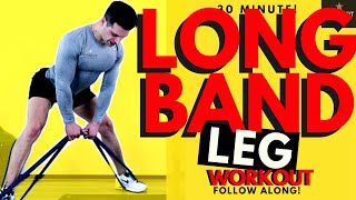 30 min GREAT Leg Workout with Resistance Bands  Resistance Band Workout Legs  Band Leg Workout [upl. by Eicarg557]