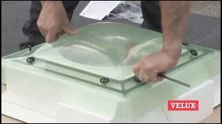 Flat roof window installation  How to install a VELUX flat roof window [upl. by Frannie100]