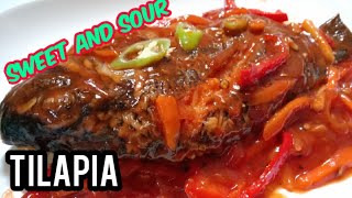 SWEET AND SOUR TILAPIA TILAPIA RECIPE PANLASANG PINOY [upl. by Aneehsat]