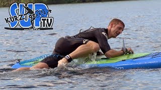 Aufs SUPBoard steigen  Flachwasser amp Tiefe Gewässer  Tutorial kurzgeSUPt 14 [upl. by Arraeic]