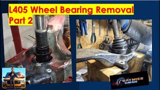 Range Rover L405 Wheel Bearing Removal P2 [upl. by Atilrac730]