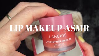 ASMR rummaging through NEW lip makeup no talking  triggers [upl. by Eyr]