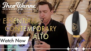 Theo Wanne™ ESSENTIALS CONTEMPORARY Alto Saxophone Mouthpiece demonstration by Thomas Harris [upl. by Aivatan]