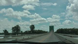 crossing the Mississippi River on US 6062 on the Cairo Mississippi Bridge near Cairo IL [upl. by Lorrimer694]