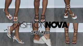 Fashionnova SpringSummer Shoe Haul  Chrissy Daily [upl. by Tankoos]