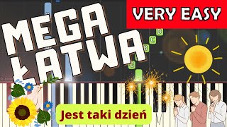 🎹 Jest taki dzień Czerwone Gitary  Piano Tutorial MEGA ŁATWA wersja 🎵 NUTY W OPISIE 🎼 [upl. by Ruhtracm]