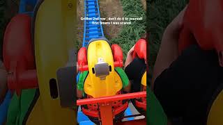 Busch Gardens Williamsburg Griffon Second Row dive from the 205  over come rollercoaster fear [upl. by Aramoy]