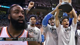 OKC ADVANCES TO NBA FINALS Final Minutes of Thunder vs Spurs Game 6  2012 NBA WCF [upl. by Adekam]