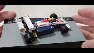 f1 ayrtonsenna toleman TG184 Great Britain GP diecast escala 143 ixo [upl. by Leahcir]