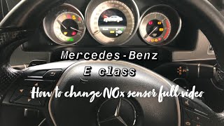 MercedesBenz E class How to change NOx sensor [upl. by Diella613]