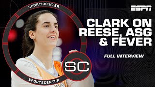 Caitlin Clark on Angel Reese rivalry 1st AllStar Game amp the Fever FULL INTERVIEW  WNBA on ESPN [upl. by Attenov324]