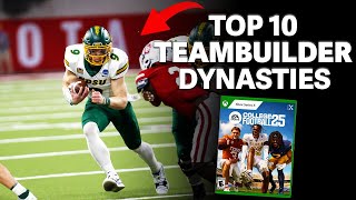 Top 10 Dynasty Schools for Teambuilder in College Football 25 [upl. by Rojas]