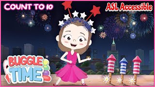 Sign Language Kids Song Learn To Count To 10 Ten Fireworks [upl. by Africa583]