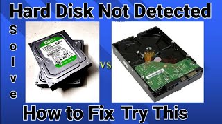 How to fix hard drive not Detected External hard disk not detected [upl. by Winzler]