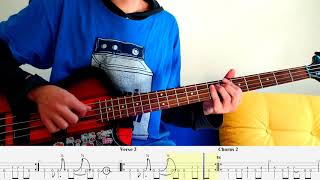 Dive – Nirvana – Bass covers with tabs 4k [upl. by Rabbaj632]