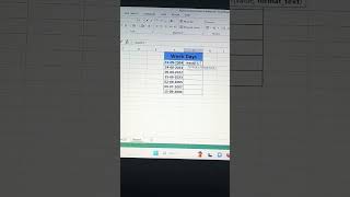 Get week days short form find week days trending exceltricks shorts ytshort excel [upl. by Retsehc]