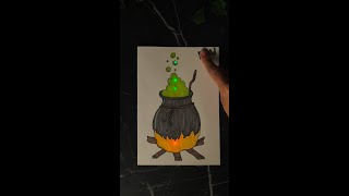 Iluminous Magic Cauldron 🧙 artandcraft [upl. by Aratas481]