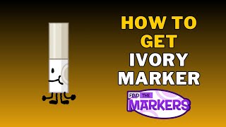 How To Get Ivory Marker in Find The Markers  Roblox [upl. by Yovonnda]