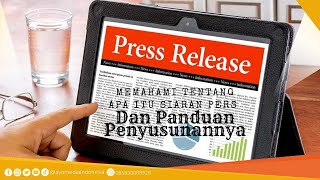 Teknik Menulis Press Release [upl. by Aicinod]