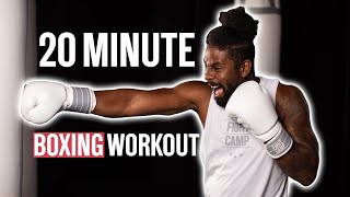 4 Round Boxing Workout AtHome with Coach PJ [upl. by Ardyth]