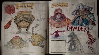 Crazed Lunatic Illustrates Entire Elden Ring Play Through In 600 Page Sketchbook Part 1 Limgrave [upl. by Hanover791]