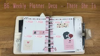 B6 Weekly Planner Decoration  kikkiK There She Is Collection [upl. by Eniluqaj385]