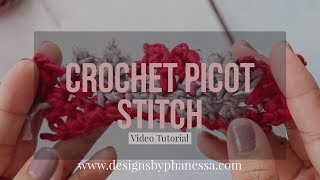 Crochet Picot Stitch Tutorial [upl. by Aititel]