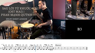 Sau Lời Từ Khước OST MAI  Phan Mạnh Quỳnh DRUMLESSON [upl. by Drexler]