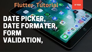 Flutter  Flutter Date picker in textFromInput  Form validation  Date formatter  2023 [upl. by Malva]