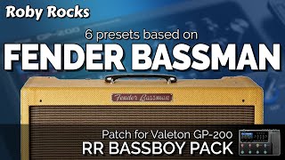 Valeton GP200  GP200LT  GP200JR  Fender Bassman  Patch RR BASSBOY [upl. by Modla]