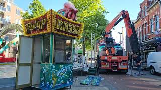 Afbouw Kermis  Abbau kirmes  Kermis Tilburg 2024  2 [upl. by Nnaylime768]