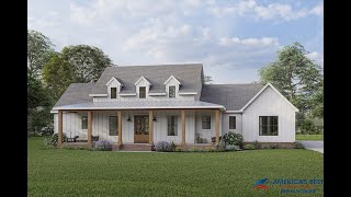 MODERN FARMHOUSE PLAN 453400045 WITH INTERIOR [upl. by Zedekiah]