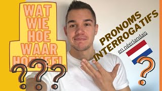 Pronoms interrogatifs en néerlandais  hoe wie wat waar waarom  cours de néerlandais gratuit 🇳🇱 [upl. by Kelby]