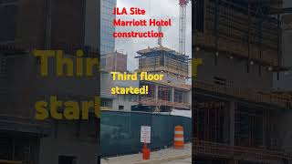 JLA Site Marriott Hotel Construction 12224 Third floor starting visitdetroit hotelstyle [upl. by Aldwin]