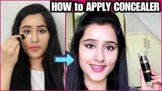 HOW TO BUY amp APPLY CONCEALER IN EASY WAY  ThatGlamGirl [upl. by Yrrot]