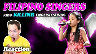 quotPHILIPPINE KIDS NAILING ENGLISH SONGSquot  Reaction [upl. by Ahsiet]