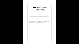 Molly on the Shore By Percy Grainger Clarinet Quartet Arr Nathaniel Calili [upl. by Tobiah883]