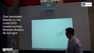 2 in 1 Projection and writable surface powered by Screen Goo [upl. by Aroon970]