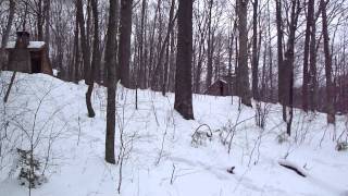 Backpacking  Oil Creek Pennsylvania Feb 2011 [upl. by Kedezihclem]