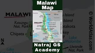 Malawi Map mapping currentaffairs shorts [upl. by Akirea]