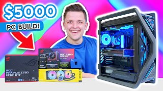 Building an INSANE 5000 Gaming PC Build 🚀 ft RTX 4090 amp ASUS Hyperion BTF [upl. by Knighton893]