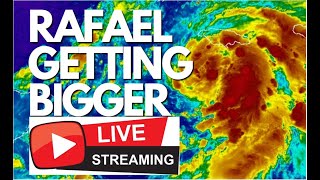 TROPICAL STORM RAFAEL EARLY TUESDAY MORNING LIVESTREAM [upl. by Ressler]