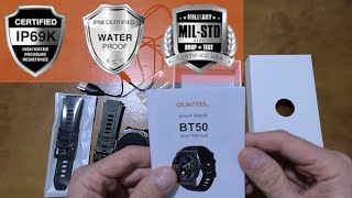 Unboxing Orologio Militare Oukitel BT50  Military SmartWatch [upl. by Olegnaleahcim]