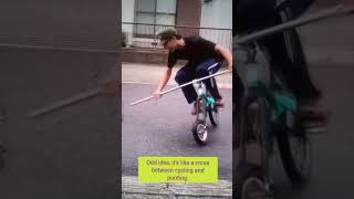 When cycling and punting collide cycle custombike customs rideit funnyvideo shorts tryitout [upl. by Clementas]