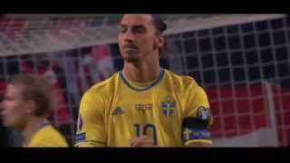 Sweden 2  1 Denmark 2015 Goals amp Resume UEFA EURO 2016 Qualifiers [upl. by Niatirb]