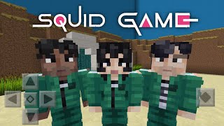 I recreated SQUID GAME in Minecraft PE Download map All Games [upl. by Lacey]